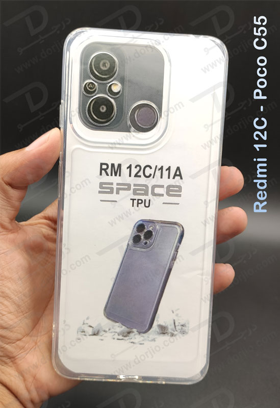 خرید گارد ژله ای شفاف با محافظ دوربین Xiaomi Redmi 12C