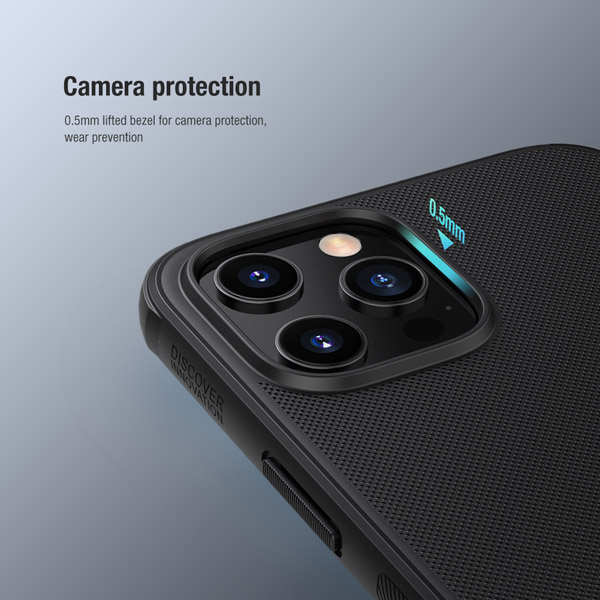 خرید قاب ضد ضربه حفره لوگو iPhone 12 Pro Max مارک نیلکین مدل Super Frosted Shield Pro ( With LOGO cutout )