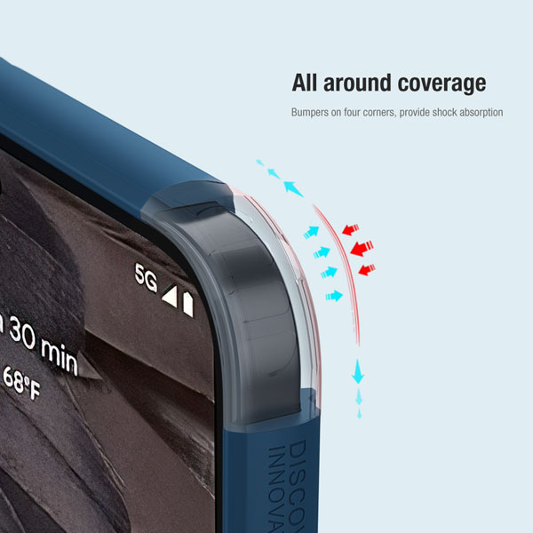 خرید قاب ضد ضربه نیلکین Google Pixel 8 مدل Super Frosted Shield Pro