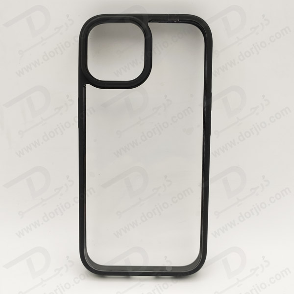 خرید قاب محافظ شفاف فریم رنگی iPhone 15 مارک Doyers