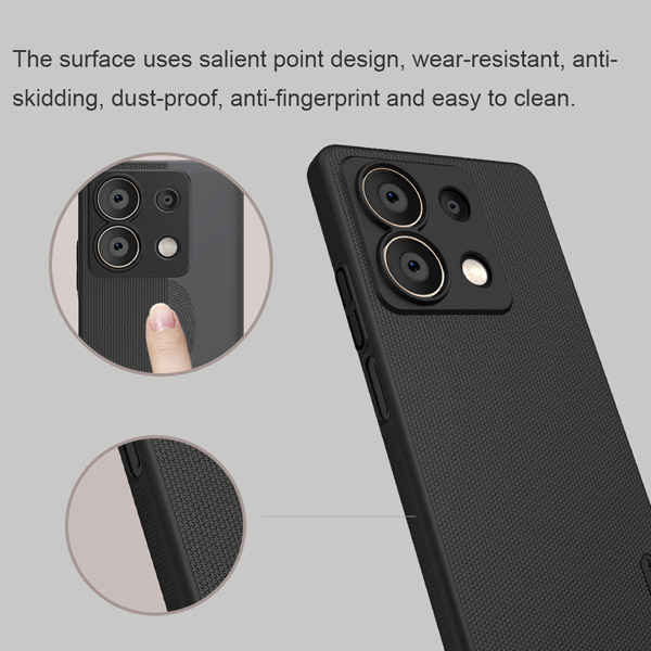 خرید قاب محافظ نیلکین Xiaomi Redmi Note 13 5G مدل Super Frosted Shield