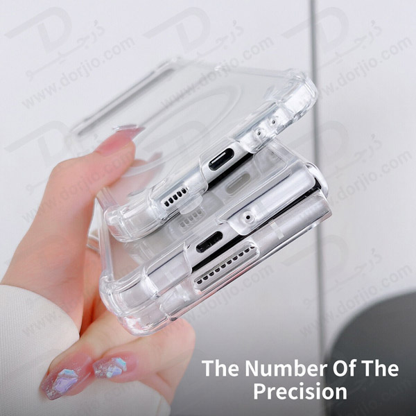 خرید قاب کریستالی تمام شفاف مگنتی مگ سیف Samsung Galaxy Z Flip 4