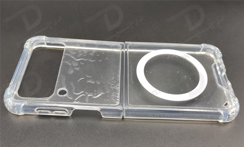 خرید قاب کریستالی تمام شفاف مگنتی مگ سیف Samsung Galaxy Z Flip 4