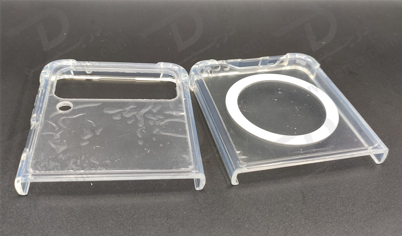 خرید قاب کریستالی تمام شفاف مگنتی مگ سیف Samsung Galaxy Z Flip 4