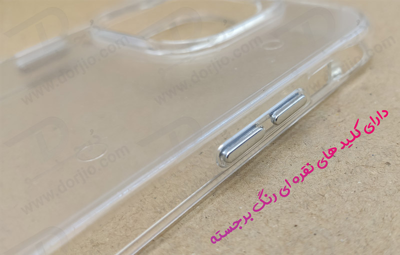 خرید قاب کریستالی تمام شفاف iPhone 15 مارک Space