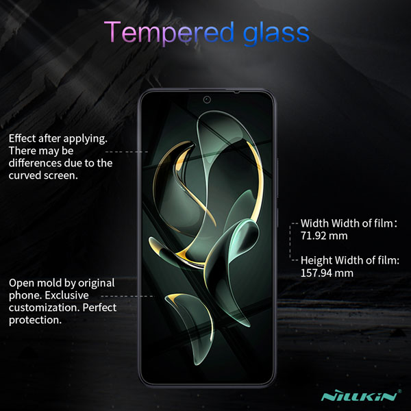 خرید محافظ صفحه نمایش شیشه ای Xiaomi 13T مارک نیلکین مدل H+Pro Anti-Explosion