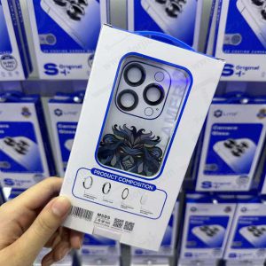 خرید محافظ لنز رینگی iPhone 15 Pro همراه با ابزار نصب مارک LITO مدل S+ Camera Protector