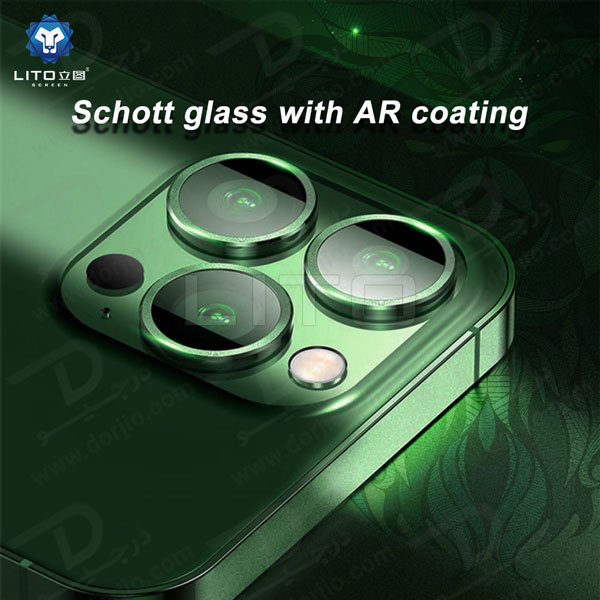 خرید محافظ لنز رینگی iPhone 15 Pro همراه با ابزار نصب مارک LITO مدل S+ Camera Protector