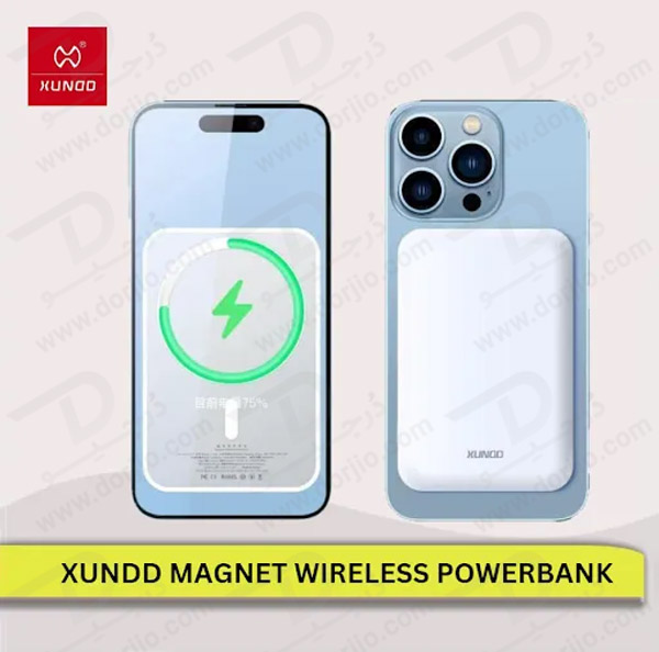 خرید پاور بانک وایرلس مگ سیف 10 هزار 20 وات برند XUNDD مدل C2109