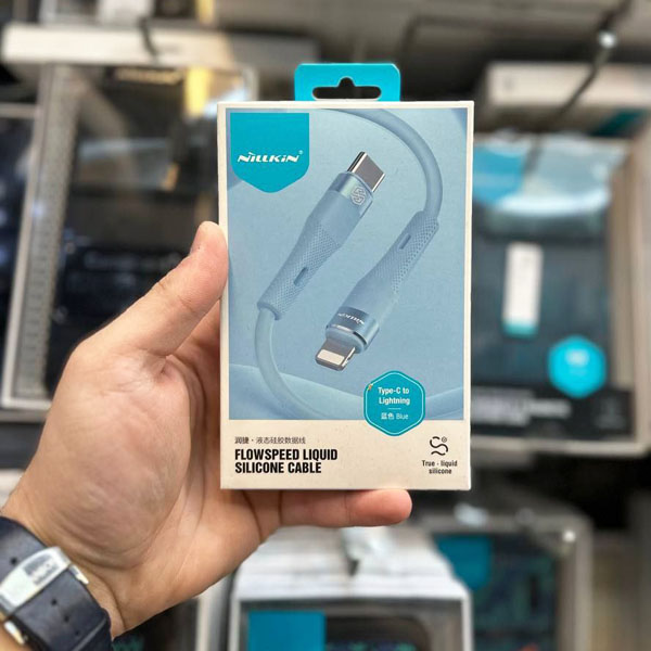 خرید کابل سیلیکونی 1.2 متری Lightning نیلکین مدل Flowspeed Liquid Silicone Cable