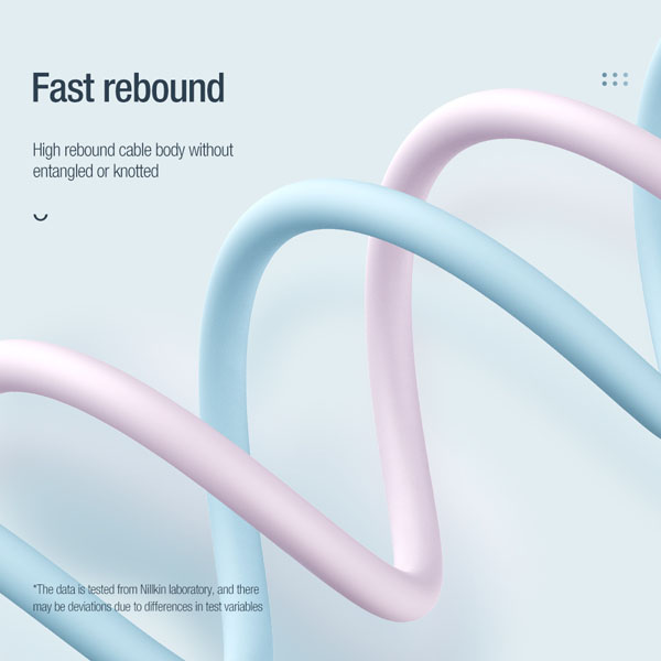 خرید کابل سیلیکونی 1.2 متری Lightning نیلکین مدل Flowspeed Liquid Silicone Cable