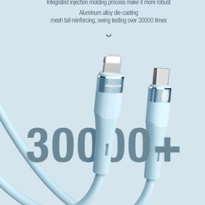 خرید کابل سیلیکونی 1.2 متری Lightning نیلکین مدل Flowspeed Liquid Silicone Cable