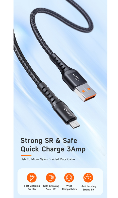 خرید کابل 1.2 متری Micro USB مک دودو مدل Mcdodo CA-2281
