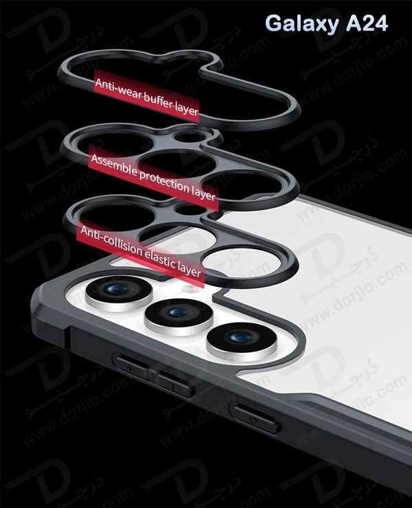 خرید کریستال شیلد شفاف گوشی Samsung Galaxy A24 مارک XUNDD سری Beatle