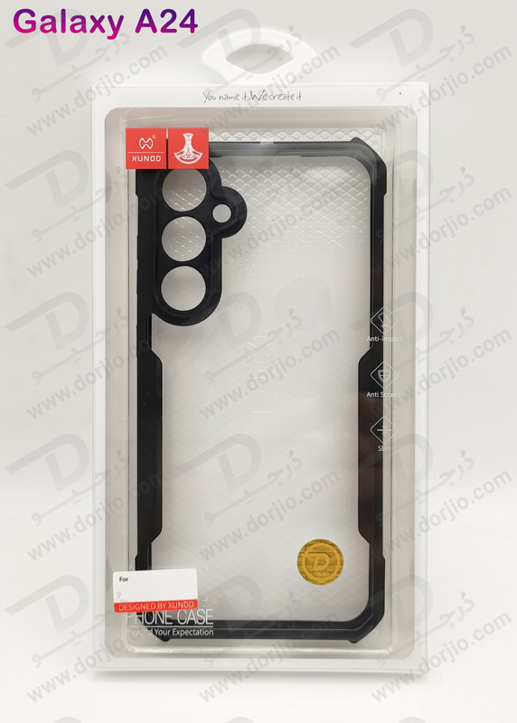 خرید کریستال شیلد شفاف گوشی Samsung Galaxy A24 مارک XUNDD سری Beatle