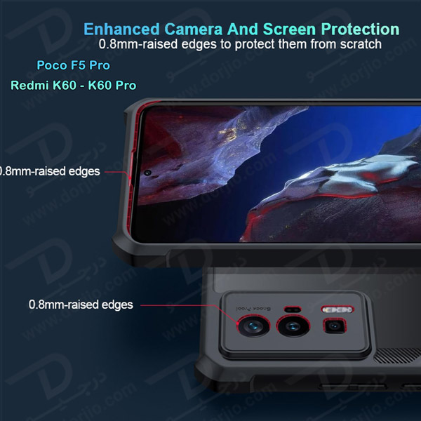 خرید کریستال شیلد شفاف گوشی Xiaomi Poco F5 Pro مارک XUNDD سری Beatle