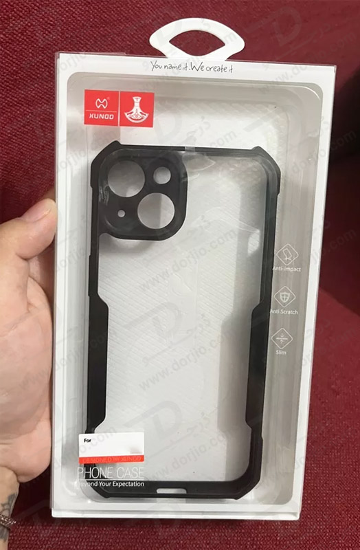 خرید کریستال شیلد شفاف گوشی iPhone 15 مارک XUNDD سری Beatle