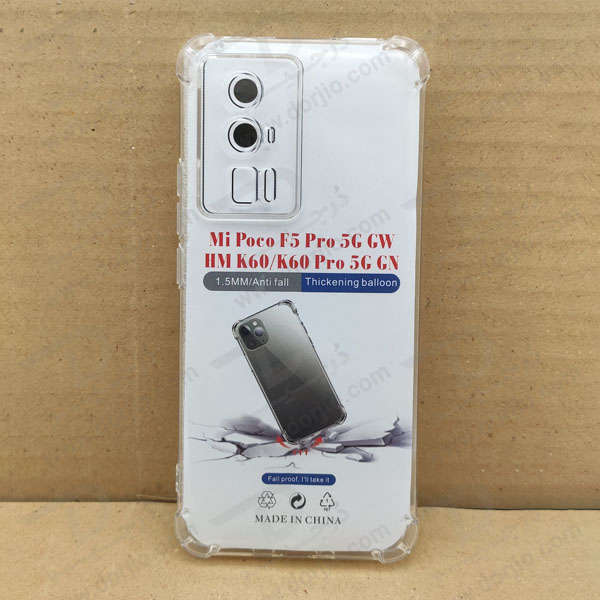 خرید گارد ژله ای شفاف ایربگ دار با محافظ دوربین Xiaomi Redmi K60