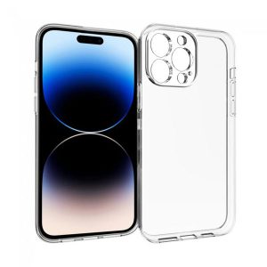 خرید گارد ژله ای شفاف با محافظ دوربین iPhone 15 Pro Max