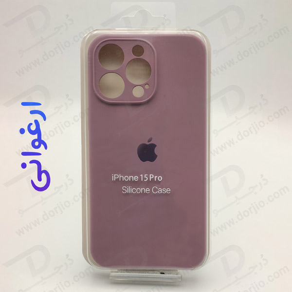 خرید قاب سیلیکونی اصلی با پوشش محافظ دوربین iPhone 15 Pro