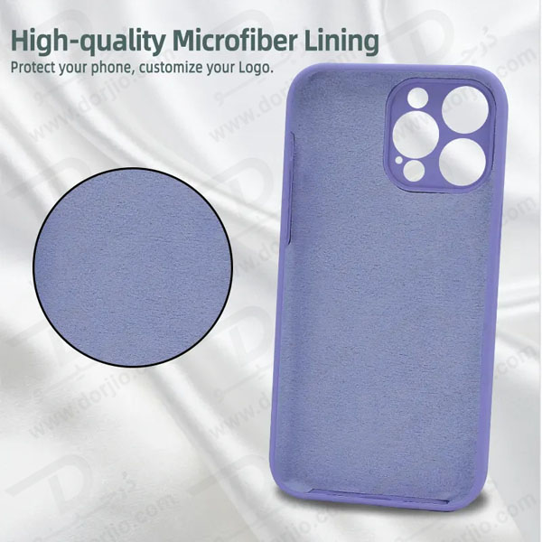 خرید قاب سیلیکونی اصلی با پوشش محافظ دوربین iPhone 15 Pro