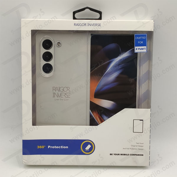 خرید قاب شفاف فول کاور Samsung Galaxy Z Fold 5 سری Raigor Inverse
