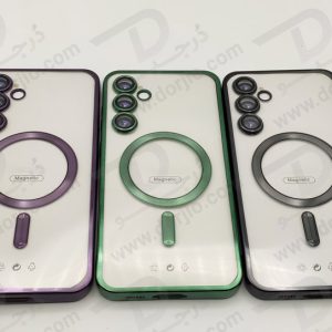 خرید قاب شفاف مگ سیف TPU دور رنگی Samsung Galaxy S24