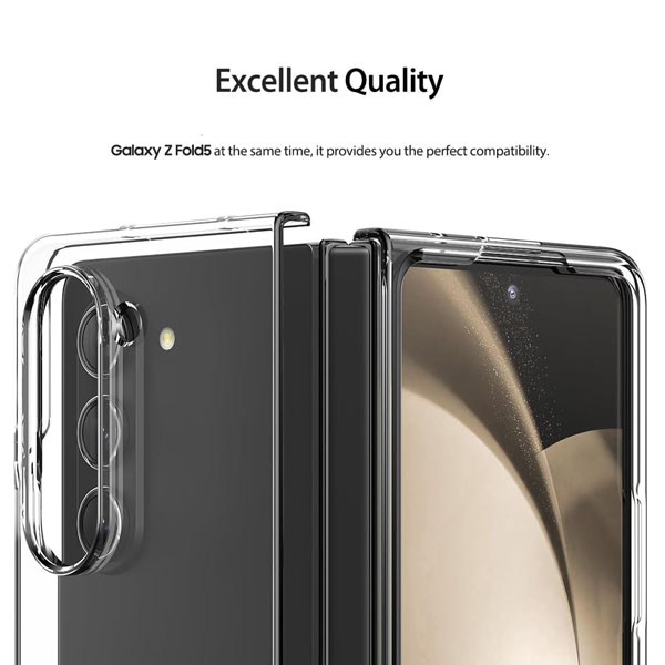 خرید قاب شفاف کریستالی Samsung Galaxy Z Fold 5 سری Raigor Inverse