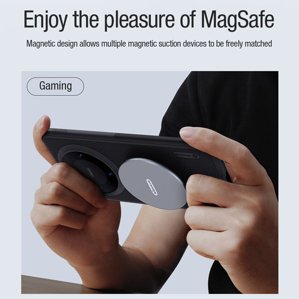 خرید قاب ضد ضربه مگنتی نیلکین Huawei Mate 60 Pro مدل Super Frosted Shield Pro Magnetic