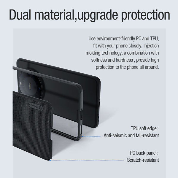 خرید قاب ضد ضربه مگنتی نیلکین Huawei Mate 60 Pro Plus مدل Super Frosted Shield Pro Magnetic