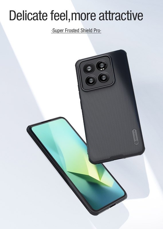 خرید قاب ضد ضربه مگنتی نیلکین Xiaomi 14 Pro مدل Super Frosted Shield Pro Magnetic