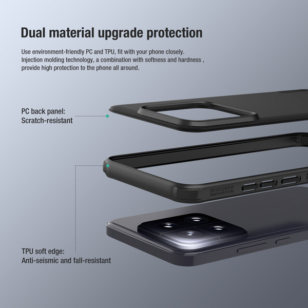 خرید قاب ضد ضربه نیلکین Xiaomi 14 مدل Super Frosted Shield Pro