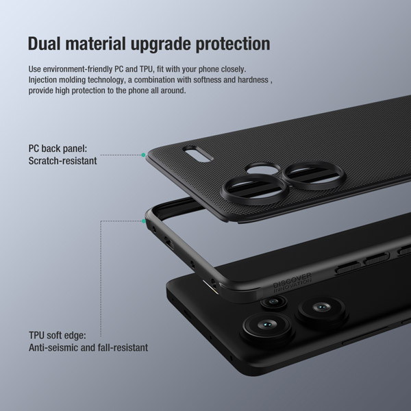 خرید قاب ضد ضربه نیلکین Xiaomi Redmi Note 13 Pro Plus ( نسخه چین ) مدل Super Frosted Shield Pro