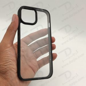 خرید قاب محافظ شفاف فریم رنگی iPhone 15 مارک Doyers