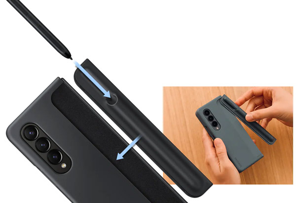 خرید قاب محافظ پایه دار و قلم هوشمند اصلی Samsung Galaxy Z Fold 4