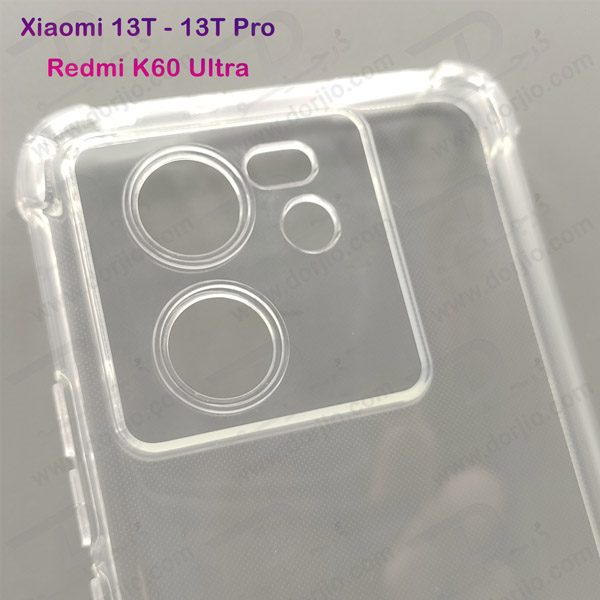 خرید قاب ژله ای شفاف ایربگ دار با محافظ دوربین Xiaomi 13T