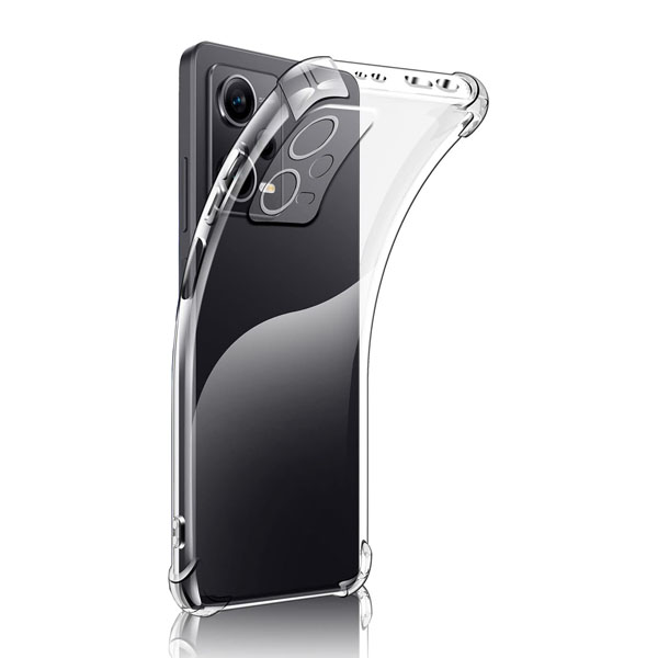 خرید قاب ژله ای شفاف ایربگ دار با محافظ دوربین Xiaomi Redmi Note 12 Pro 5G