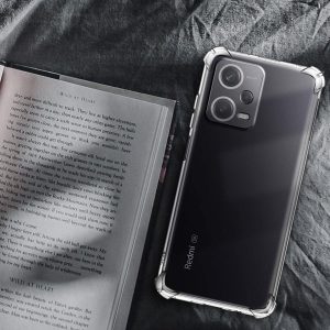 خرید قاب ژله ای شفاف ایربگ دار با محافظ دوربین Xiaomi Redmi Note 12 Pro 5G