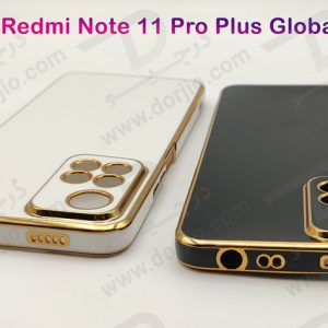 خرید قاب ژله ای فریم طلایی Xiaomi Redmi Note 11 Pro Plus مدل My Case
