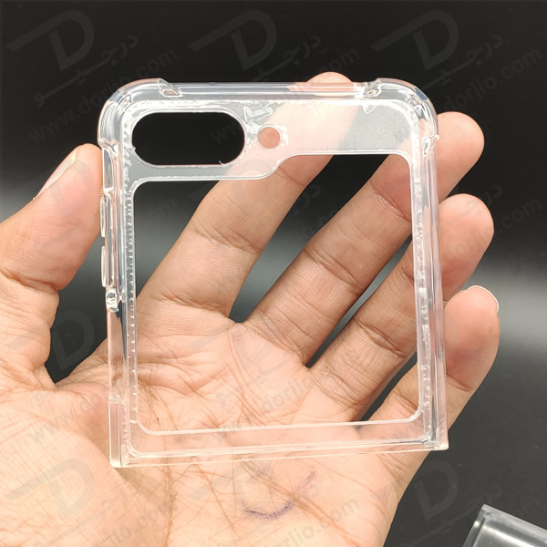 خرید قاب کریستالی تمام شفاف مگنتی مگ سیف Samsung Galaxy Z Flip 5