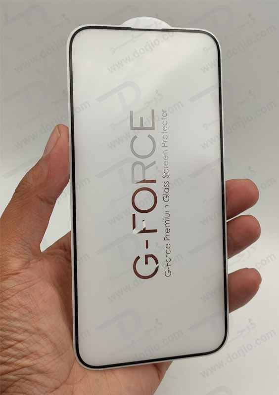 خرید محافظ صفحه نمایش شیشه‌ای iPhone 15 Plus برند G-TECH مدل G-FORCH HD