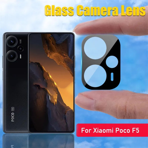 خرید محافظ لنز 9H شیشه ای Xiaomi Poco F5 مدل 3D