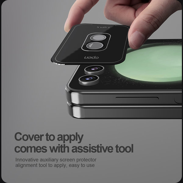 خرید محافظ لنز رینگی Samsung Galaxy Z Flip 5 همراه با ابزار نصب مارک نیلکین مدل CLR Film