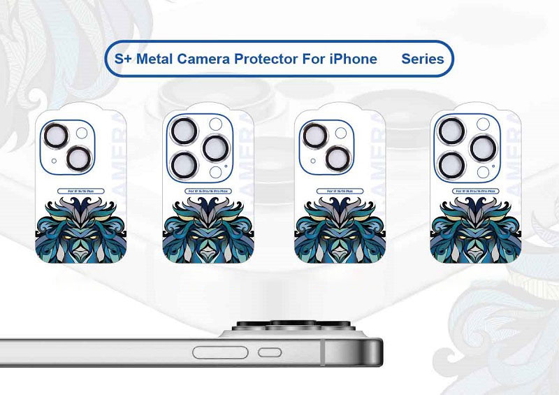 خرید محافظ لنز رینگی iPhone 13 Mini همراه با ابزار نصب مارک LITO مدل S+ Camera Protector