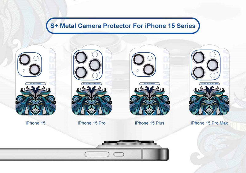 خرید محافظ لنز رینگی iPhone 15 Plus همراه با ابزار نصب مارک LITO مدل S+ Camera Protector