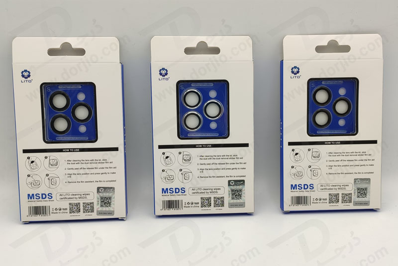 خرید محافظ لنز رینگی با کیت مخصوص نصب iPhone 15 Pro Max مدل LITO S+ Camera Protector