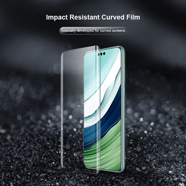 خرید نانو برچسب منحنی Huawei Mate 60 مارک نیلکین مدل Impact Resistant Curved Film - پک 2 عددی