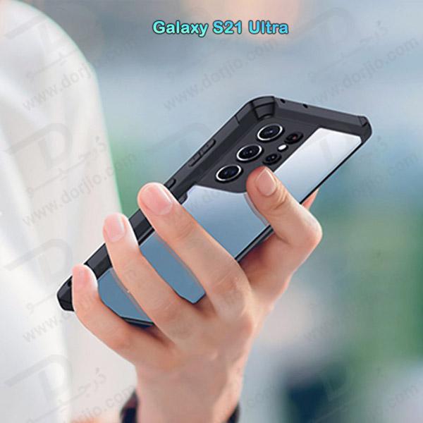 خرید کریستال شیلد شفاف گوشی Samsung Galaxy S21 Ultra مارک XUNDD سری Beatle
