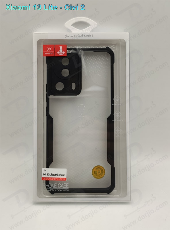 خرید کریستال شیلد شفاف گوشی Xiaomi 13 Lite مارک XUNDD سری Beatle