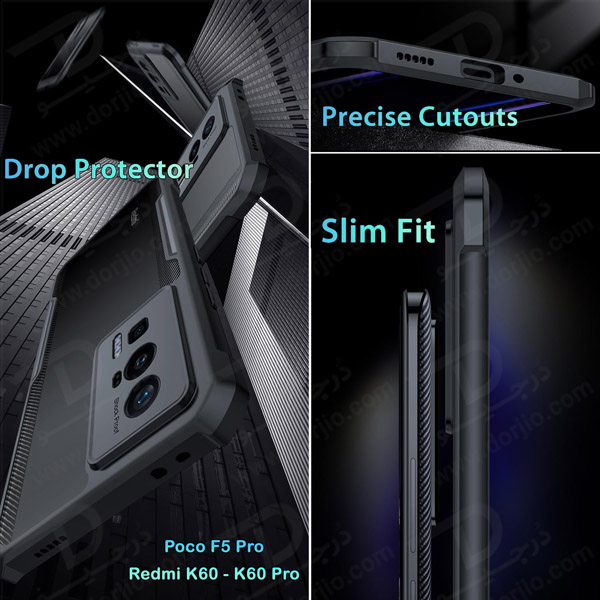 خرید کریستال شیلد شفاف گوشی Xiaomi Poco F5 Pro مارک XUNDD سری Beatle